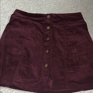 Burgundy Skirt